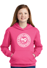 Fleece Pullover Hooded Sweatshirt (Youth & Adult) / Neon Pink / North Landing Elementary School