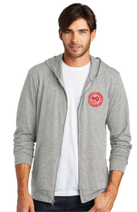 Medal Full-Zip Hoodie / Light Grey / North Landing Elementary School Staff