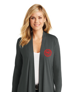 Ladies Concept Open Cardigan / Grey / North Landing Elementary School Staff