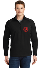 Stretch 1/2-Zip Pullover / Black / North Landing Elementary School Staff