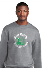Core Fleece Crewneck Sweatshirt (Youth & Adult) / Athletic Heather / New Castle Elementary School