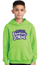 Core Fleece Pullover Hooded Sweatshirt (Youth & Adult) / Lime / New Castle Elementary School