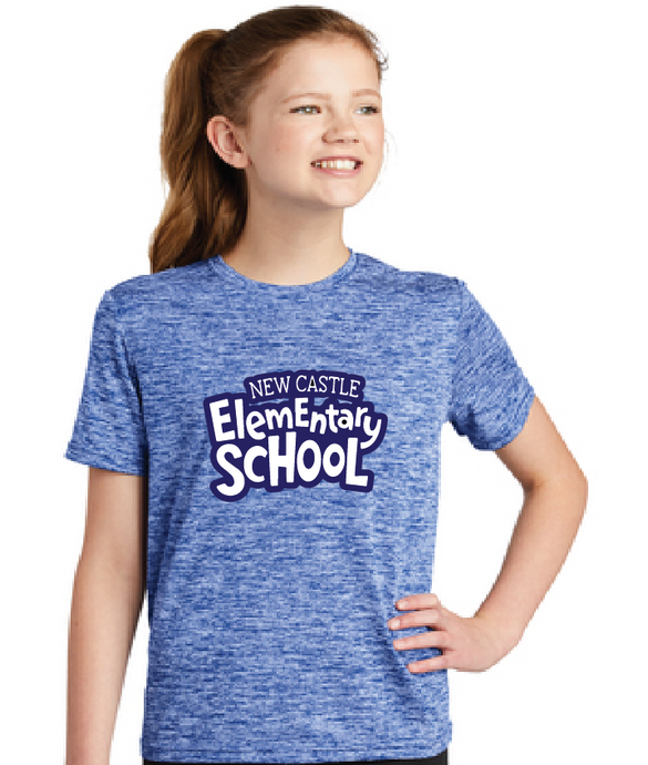 Electric Heather Tee (Youth & Adult) / True Royal Electric / New Castle Elementary School