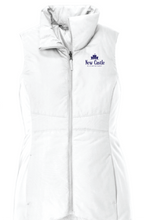 Ladies Collective Insulated Vest / White / New Castle Elementary School Staff