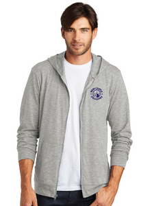 Medal Full-Zip Hoodie / Light Grey / New Castle Elementary School Staff