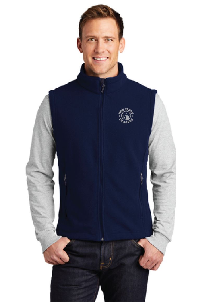 Value Fleece Vest / Navy / New Castle Elementary School Staff