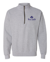 Vintage Quarter-Zip Sweatshirt / Sports Grey / New Castle Elementary School Staff