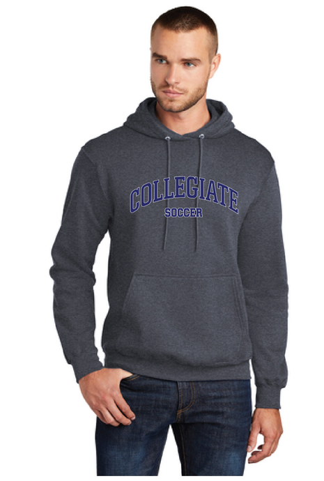 Fleece Pullover Hooded Sweatshirt / Navy / Norfolk Collegiate Soccer