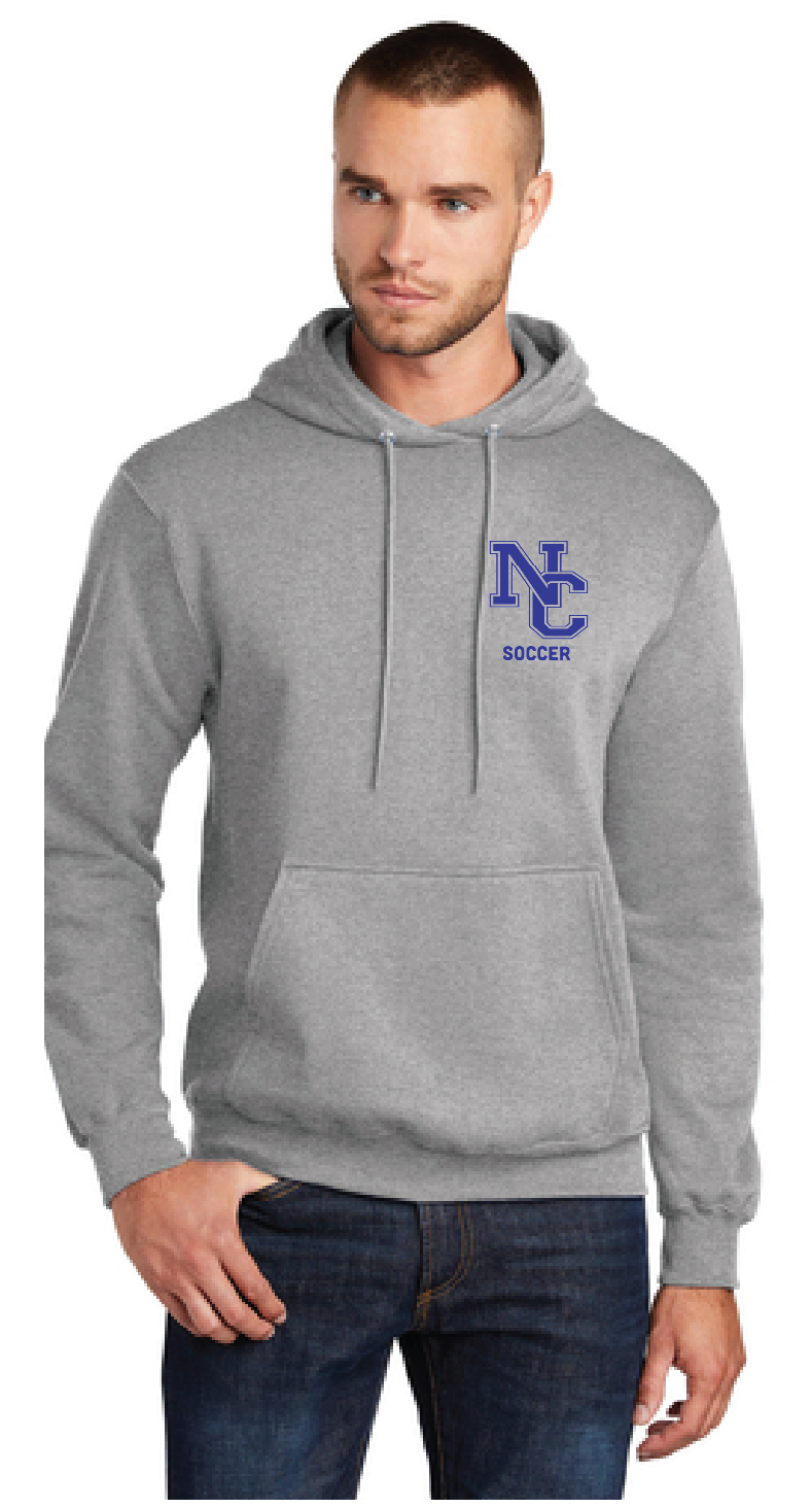 Fleece Hooded Sweatshirt / Athletic Heather / Norfolk Collegiate Soccer
