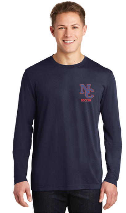 Long Sleeve Cotton Touch Tee / Navy / Norfolk Collegiate Soccer