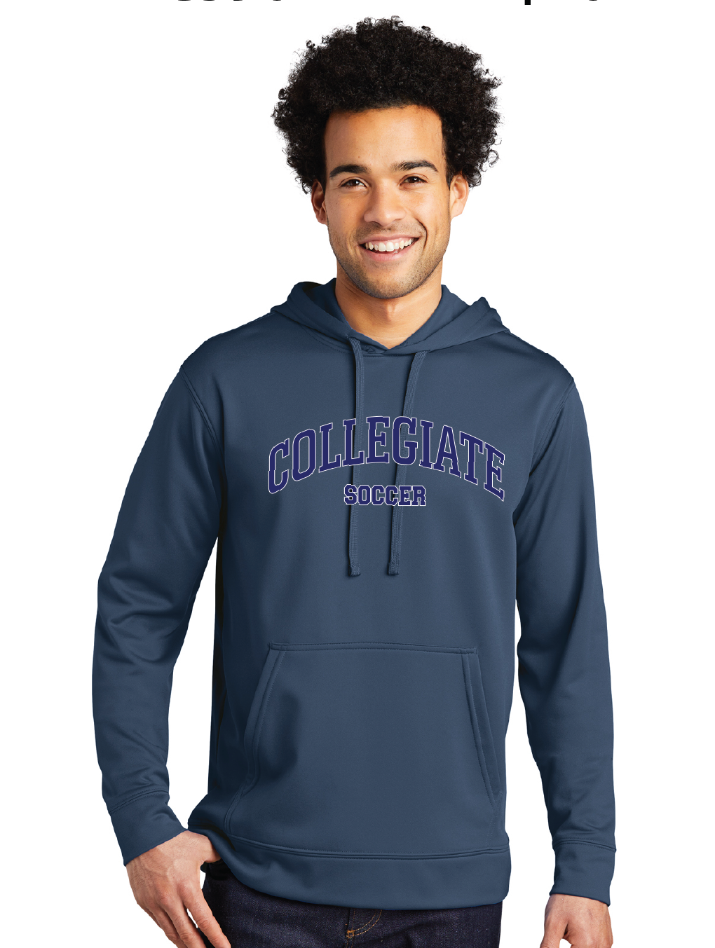 Performance Fleece Hooded Sweatshirt / Navy / Norfolk Collegiate Soccer