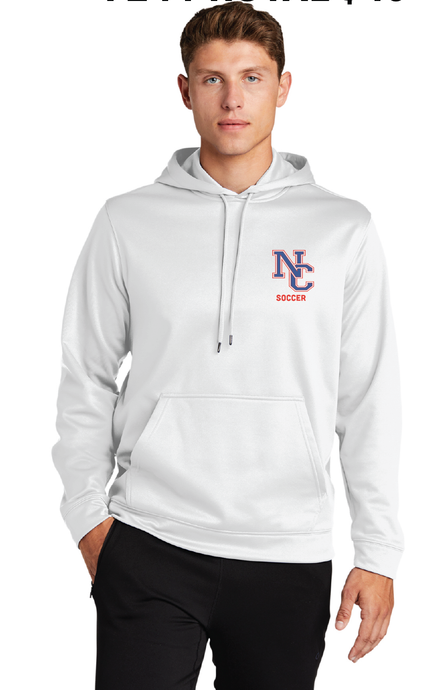 Fleece Hooded Pullover / White / Norfolk Collegiate Soccer