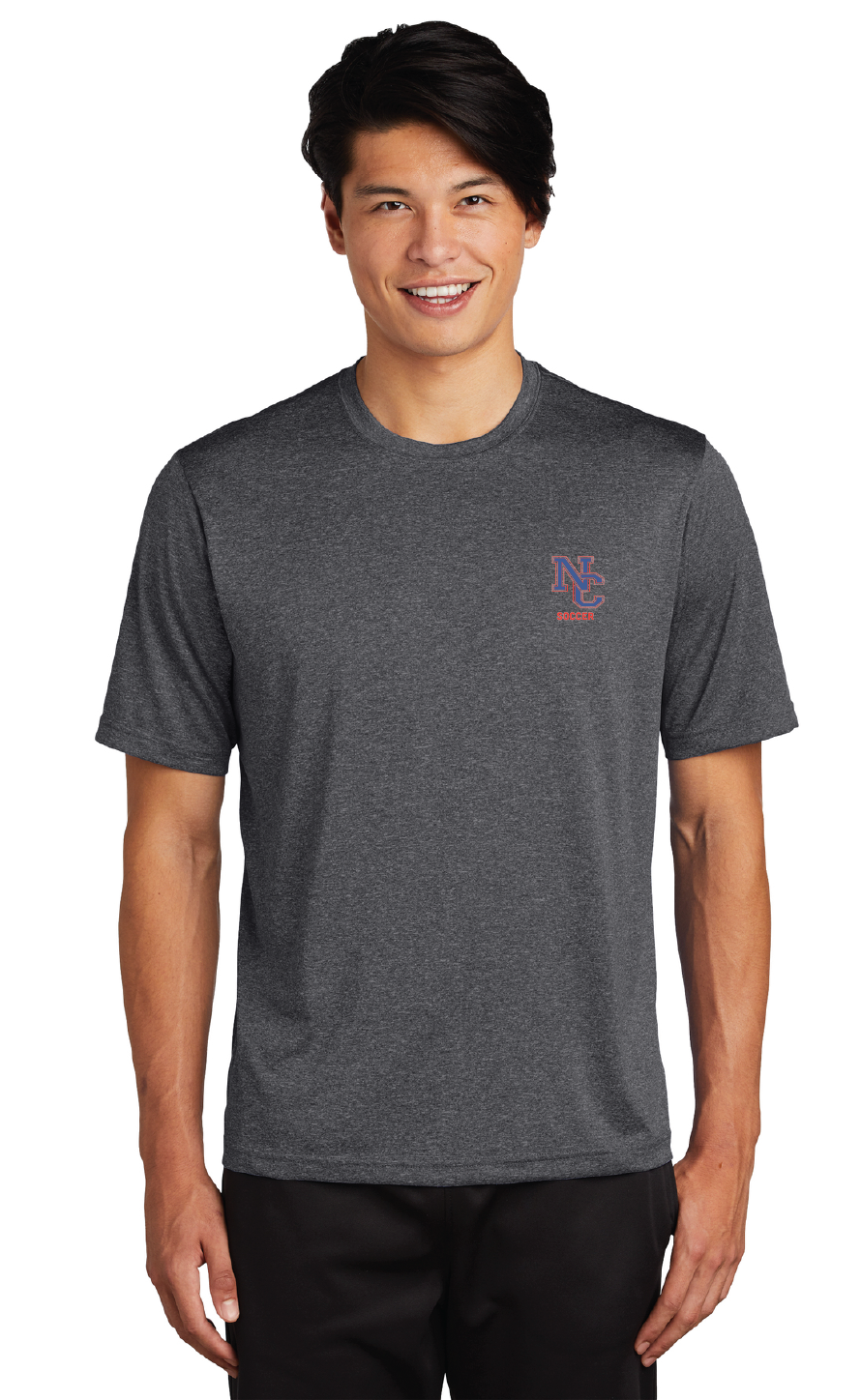 Heather Contender Tee / Heather Charcoal / Norfolk Collegiate Soccer