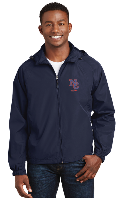 Hooded Raglan Jacket / Navy / Norfolk Collegiate Soccer