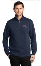 Slub Fleece 1/4-Zip Pullover / Slate Grey / Norfolk Collegiate Soccer