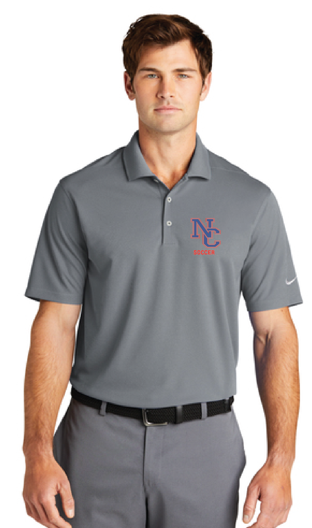 Dri-FIT Micro Pique 2.0 Polo / Cool Grey / Norfolk Collegiate Soccer