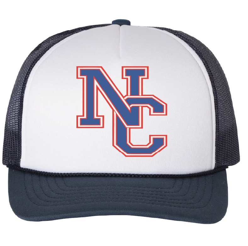 Foam Trucker Cap / White/Navy / Norfolk Collegiate Soccer