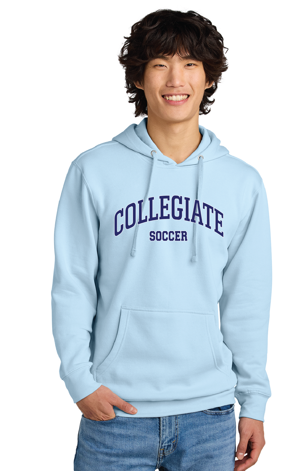 Fleece Hoody / Ice Blue / Norfolk Collegiate Soccer