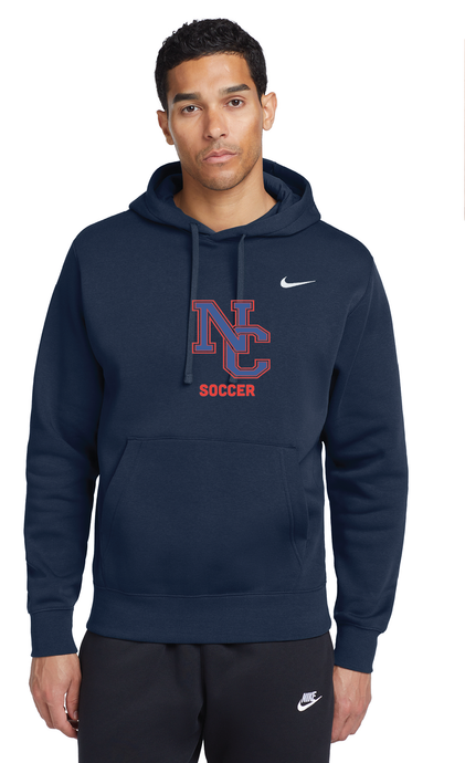 Nike Club Fleece Pullover Hoodie / Navy / Norfolk Collegiate Soccer