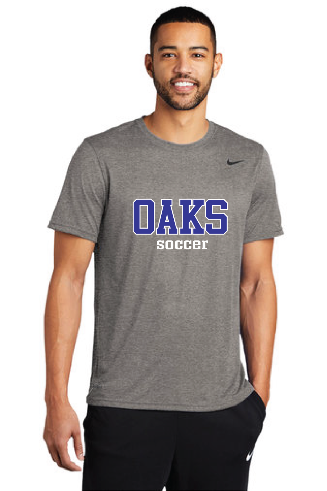 Nike Legend Tee / Heather Grey / Norfolk Collegiate Soccer