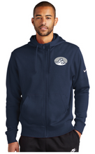 Nike Club Fleece Sleeve Swoosh Full-Zip Hoodie / Midnight Navy / Old Donation School Staff