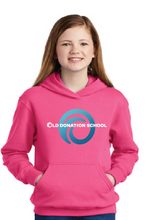 Fleece Pullover Hooded Sweatshirt (Youth & Adult) / Pink / Old Donation School