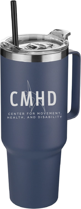 40oz Stainless Steel Tumbler / Navy / Center for Movement, Health, & Disability