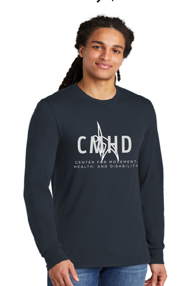 Perfect Tri Long Sleeve Tee / Navy / Center for Movement, Health, & Disability