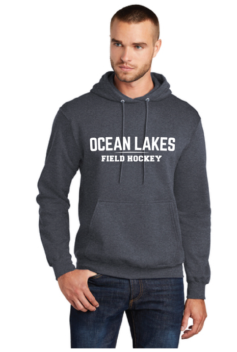 Core Fleece Pullover Hooded Sweatshirt / Heather Navy / Ocean Lakes Field Hockey