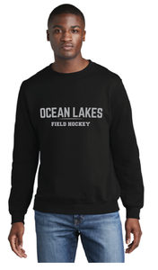 Core Fleece Crewneck Sweatshirt / Black / Ocean Lakes Field Hockey