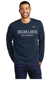 Nike Club Fleece Crew / Navy / Ocean Lakes Field Hockey