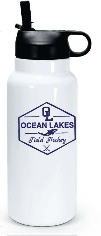 32oz Stainless Steel Water Bottle / Ocean Lakes Field Hockey