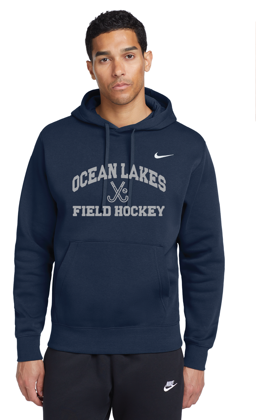 Nike Club Fleece Pullover Hoodie / Navy / Ocean Lakes Field Hockey