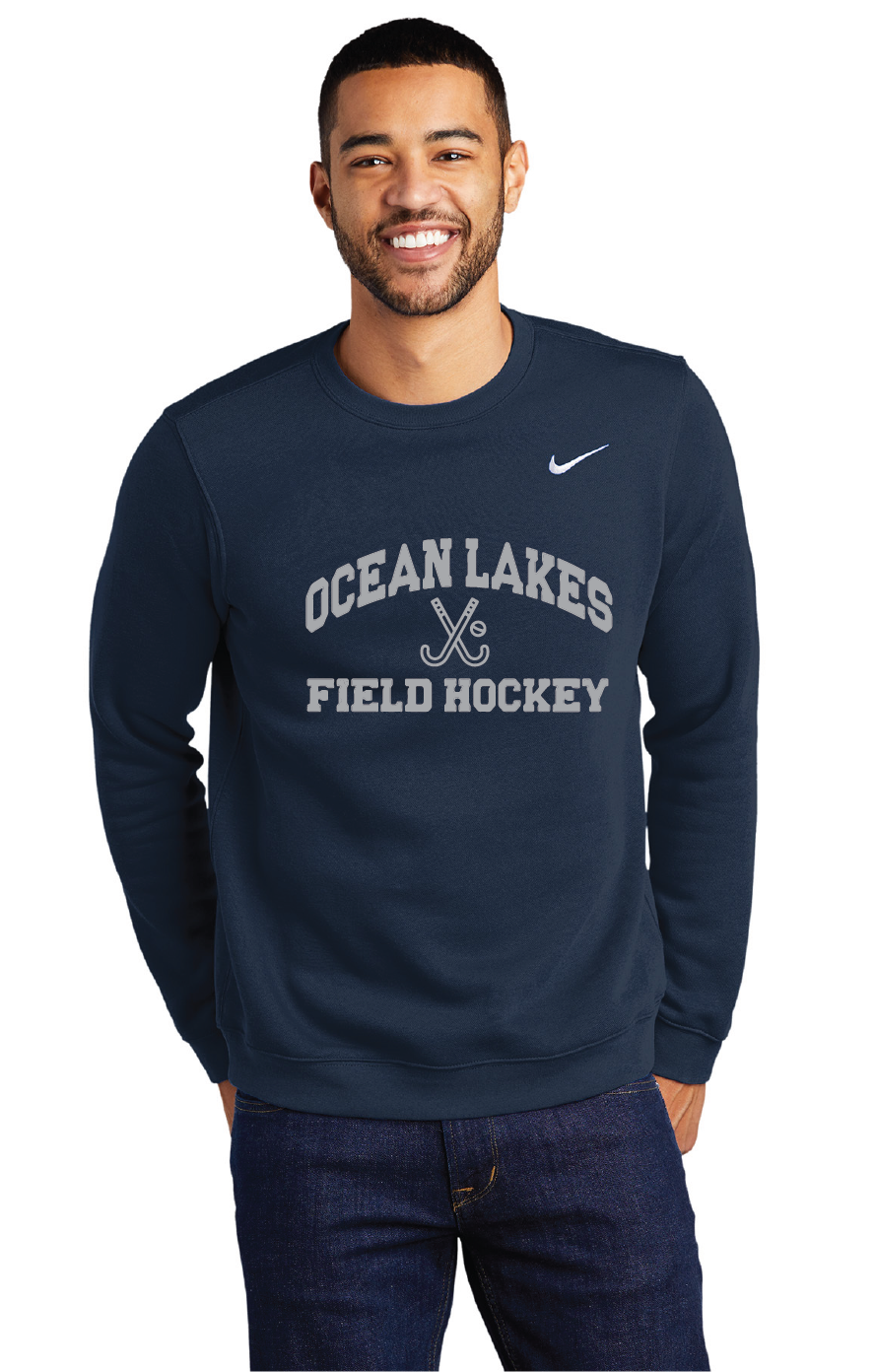 Nike Club Fleece Crew / Navy / Ocean Lakes Field Hockey