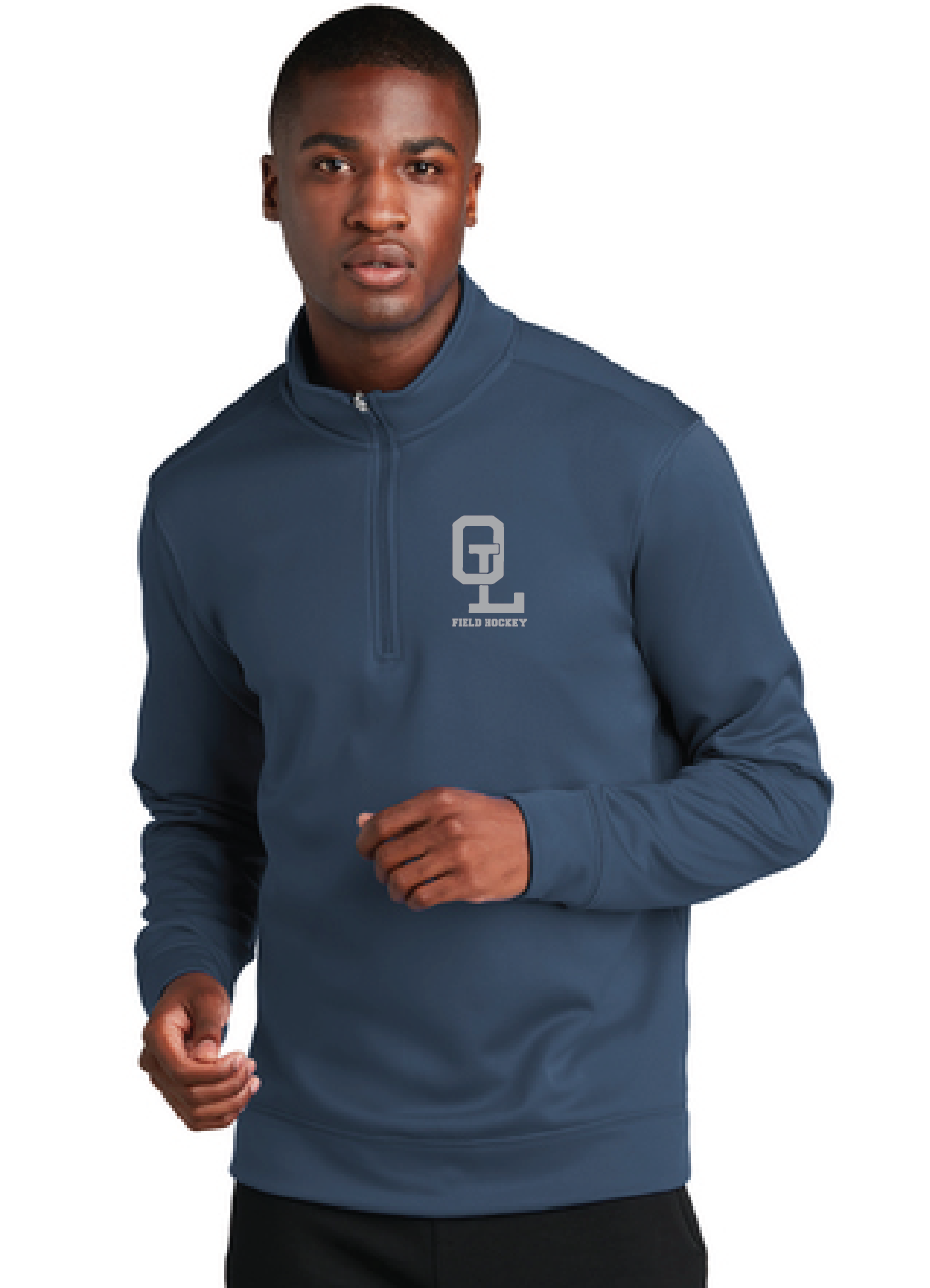 Performance Fleece 1/4-Zip Pullover Sweatshirt / Navy / Ocean Lakes Field Hockey