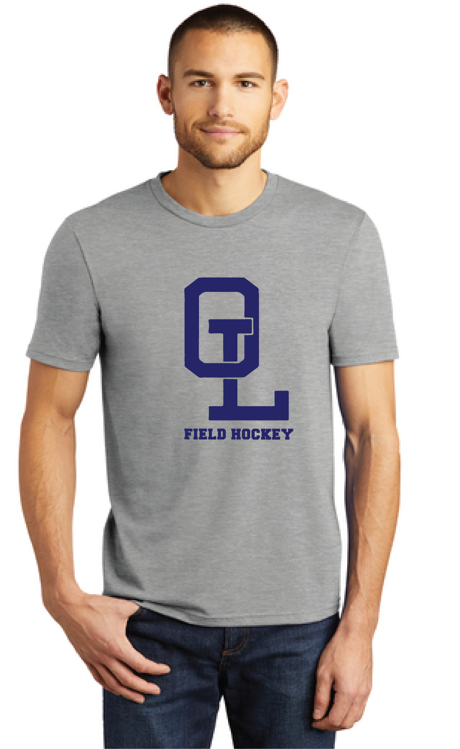 Perfect Tri Tee / Heathered Grey / Ocean Lakes Field Hockey