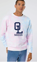 Midweight Tie-Dyed Sweatshirt / Tie Dye Cotton Candy / Ocean Lakes High School Soccer