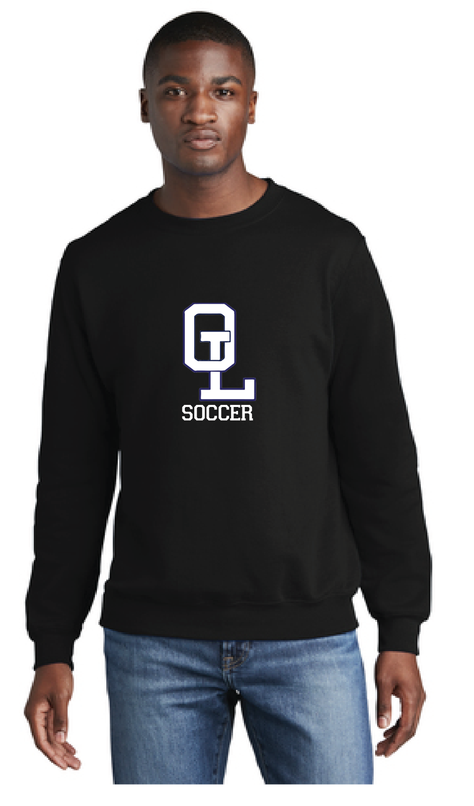 Core Fleece Crewneck Sweatshirt / Black / Ocean Lakes High School Soccer