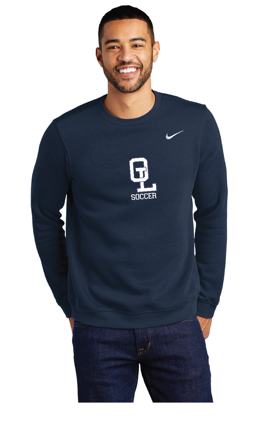 Nike Club Fleece Crew / Navy / Ocean Lakes High School Soccer