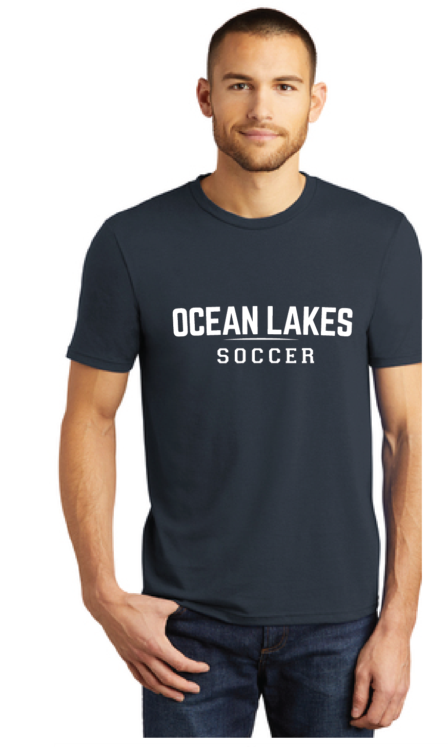 Softstyle Triblend Tee / Navy / Ocean Lakes High School Soccer