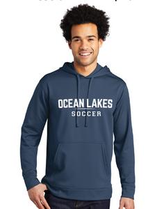 Performance Fleece Pullover Hooded Sweatshirt / Navy / Ocean Lakes High School Soccer