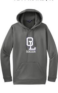 Performance Fleece Hooded Pullover / Dark Smoke Grey / Ocean Lakes High School Soccer