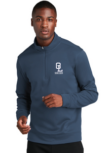 Performance Fleece 1/4-Zip Pullover Sweatshirt / Navy / Ocean Lakes High School Soccer