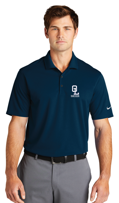 Nike Dri-FIT Micro Pique Polo / Navy / Ocean Lakes High School Soccer