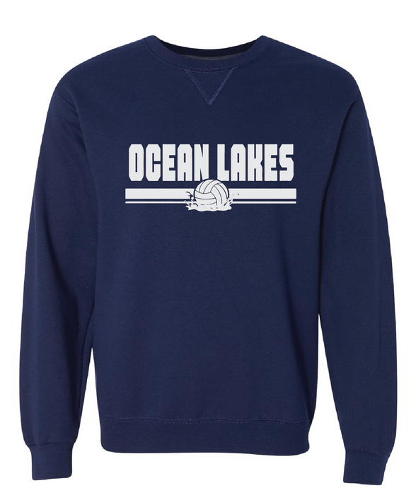 Sofspun Crewneck Sweatshirt / Navy / Ocean Lakes High School Water Polo