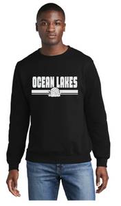 Core Fleece Crewneck Sweatshirt / Black / Ocean Lakes High School Water Polo