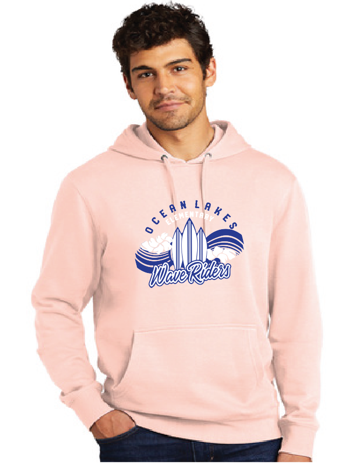 District Fleece Hoody (Youth & Adult) / Pink / Ocean Lakes Elementary School