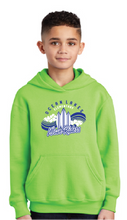 Fleece Pullover Hooded Sweatshirt (Youth & Adult) / Neon Green / Ocean Lakes Elementary School