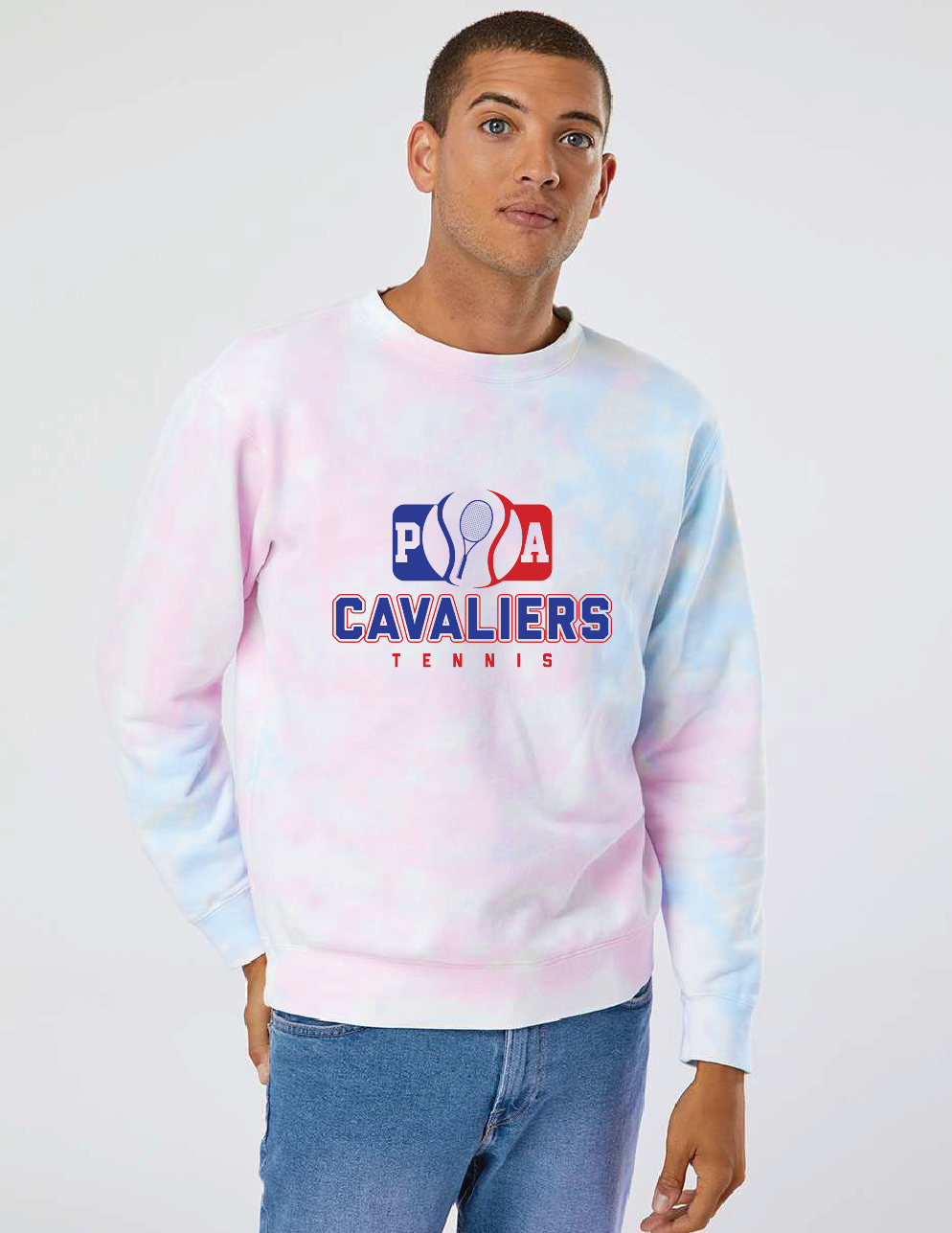 Midweight Tie-Dyed Sweatshirt / Tie Dye Cotton Candy / Princess Anne High School Boys Tennis