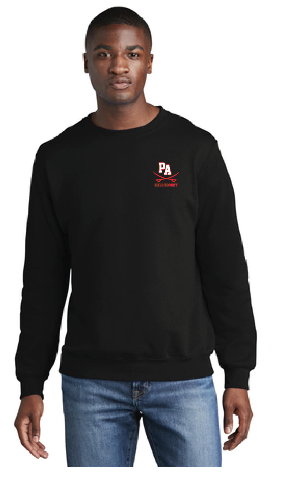 Core Fleece Crewneck Sweatshirt / Black / Princess Anne High School Field Hockey